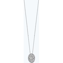 Altınbaş Altın Taşlı Oval Kolye Klsv3846-24737
