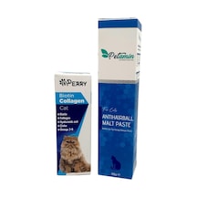 Perry Kediler İçin Biotin Collagen 50 ML + Petamin Tüy Yumağı Önleyici Malt 100 G