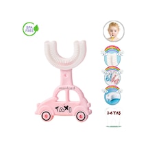 Mas Lord U Tipi Yeni Nesil Diş Fırçası - Pembe - Araba Model  2-6 Yaş