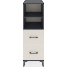 Hyperion Dolap 2 Raflı 2 Çekmeceli 44x44x134 Antrasit-aytaşı Antrasit