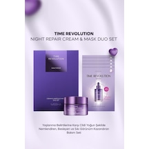 Bakım Kremi&5'li Yaprak Maske Set Time Revolution Night Repair Cream & Mask Duo Set