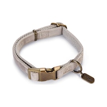 Hnrlıshp Beeztees Dbl Köpek Tasması, Kadife, Gri, 26-40cm, 15mm Çok Renkli