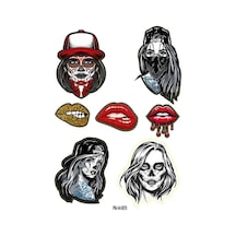 Sticker Seti Trend Karışık Ekipman Kask Motorsiklet 05 Nötr