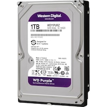 1 Tb Wd 3.5 Purple Sata3 5400rpm 64mb 7/24 Güvenlik Wd10purz 1tb