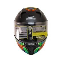 Motosiklet Çene Açılır Kask Güneş Vizörlü Ece 22.06 Sertifikalı New Motor Kaskı V2 Dragon Çok Renkli