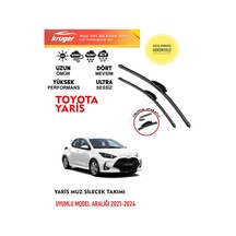 Toyota Yaris Silecek Silgi Silgeç Silgeç Silgi Takımı Araca Özel Aparat 2021-2024 Arası