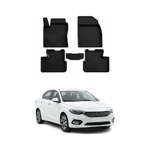 Fiat Egea Sd 2015-2026 Uyumlu 4d Havuzlu Paspas Kauçuk Siyah 5 Parça