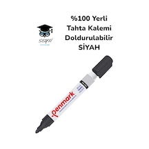 %100 Yerli Beyaz Tahta Kalemi Siyah Doldurulabilir Çok Renkli