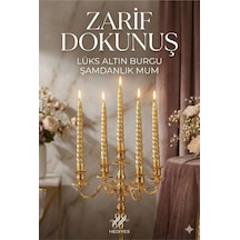 4'lü Lüks Burgu Şamdan Mumu 26 Cm - Damlatmaz Spiral Dekoratif Mum Seti Belirtilmemis