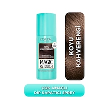 L'oreal Paris Magic Retouch Kapatıcı Koyu Kahverengi Saç Spreyi 75 Ml 6'li Avantaj Paketi Mıchu