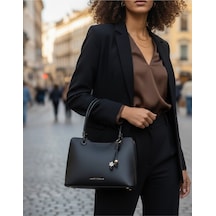 Just Polo Günlük Kombinlere Uygun Özel Tasarım Premium Kadın El Çantası - Elit Zarif Ve Şehirli Stil Shopper Siyah