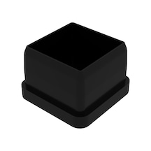 Cateksss 30x30 Mm Düz İç Profil Tapası Siyah - 12 Li Paket