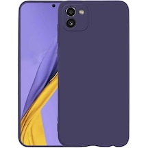 Galaxy Uyumlu A03 Kılıf Klfs Premier Silikon Kapak - Lacivert Lacivert