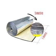 Araç Oto Ses Yalıtımı Alüminyum Folyolu Araç Ses Yalıtım Şiltesi 9mm 100x500cm
