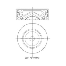 Piston Segman - Fiat Scudo - Mahle-motor-039pı00113002