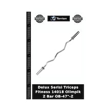 Delux Serisi Triceps Fitness 14018 Olimpik Z Bar Ob-47"-z