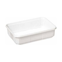 Plastik Dondurma Kabı Beyaz 250 Gr-100 Adetli