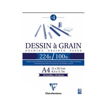 Clairefontaine Dessin A Grain Ince Dokulu Çizim Bloğu 224G 20Y A4