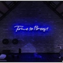 Twins Led Time To Beast Yazılı Neon Tabela Mavi Model:model:31653366 Mavi