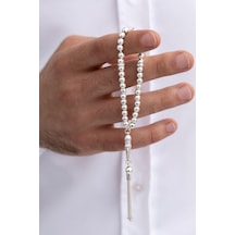 Gümüş Tespih Düz Küre Küçük Boy 16gr