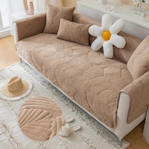 Haki İskandinav Anti-skid Kalınlaşmış Jakarlı Yastık Sıcak Kapak Basit Yumuşak Pazen Kanepe Minder Örtüsü Deri Kanepe Ahşap Sandalye İçin 70x90cm