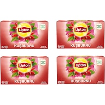 Lipton Kuşburnu Bardak Süzen Poşet Bitki Çayı 20'li Paket X 4 Adet