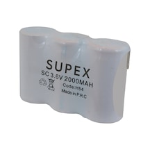 SUPEX 3LÜ YANYANA SÜPÜRGE PİLİ 3.6V 2000MA