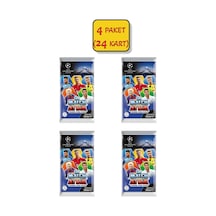 4 Paket 24 Kart Uefa Şampiyonlar Ligi 16/17 Match Attax Futbolcu Kartları