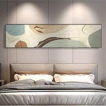 Soyut Yatak Odası El Yapımı Yağlı Boya Tablo 135x60cm
