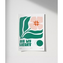 Çerçevesiz Poster Kalpten Gelen Bahar