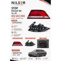Volkswagen Passat B8 Stop Sağ Dış 14-19 Comfortline Ledli
