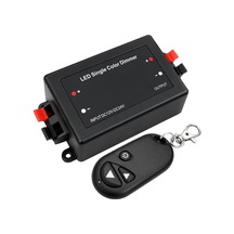 Powermaster Pm-37844 Tek Renk Şerit Led Dimmer Kablosuz Rf Uzaktan Kumandalı Kontrol Cihazı Siyah