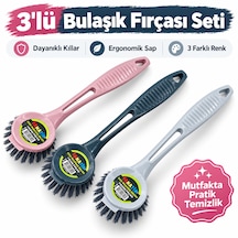 Bulaşık Fırçası 3'lü - Rengarenk
