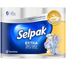 Selpak Extra Yağ Emici Halkalar Kağıt Havlu 6’lı