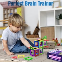 Desire Deluxe Manyetik Blok Seti Stem & Montessori Eğitim Seti Okul Öncesi Ve İlkokul Çocukları İçin Sınırsız Yaratıcılık Bpa İçermez 3+ Yaş 30 Parça