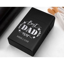 Bk Gift Kişiye Özel İsimli  Tasarımlı Siyah Metal Sigara Tabakası , Hediyesi , Hediye , Sigara Tabakası-10
