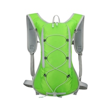 Yeşil Su Geçirmez Nefes Alabilir Yürüyüş Sırt Çantası Bisiklet Sırt Çantası Yansıtıcı Şeritli Unisex Yeşil