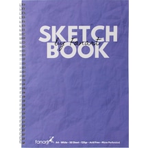 Fanart Academy Sketch Book 120 Gr Spiralli 50 Yp A4 Mor 8672