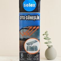Vantuzlu Oto Güneşlik 130x60 Cm Balonlu Lüks