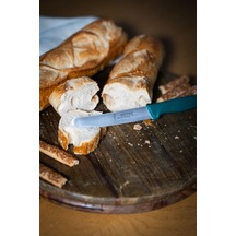 Solingen Yeşil Sebze Bıçağı Tırtıklı, 22 Cm, Paslanmaz Alman Çeliği, Ergonomik Sap Tekli -153 Yeşil