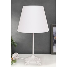 Doğu Abajur Beyaz Beyaz