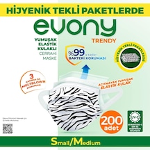Elastik Kulaklı Trendy Maske Tekli Paketlenmiş 200 Adet
