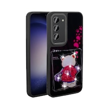 Zore Galaxy S23 Kılıf Parlayan Kabartmalı İkonik Figürlü Ogaa Amas Silikon Kapak - Siyah