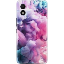 TCL 303 Kılıf Resimli Desenli Baskılı Silikon Pink Cloud 1305