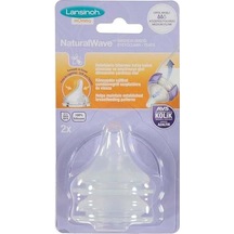 Lansinoh Natural Wave Biberon Emziği Orta Akış 2 Adet