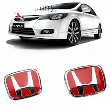Honda Civic Fd6 2006-2012 Kırmızı H Ön-arka Logo Ablem