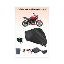 Siyah Benelli Tnt 25 Için Kilit Uyumlu Motosiklet Branda, Güvenli, Su Geçirmez