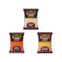 Yazar Kuru Gıda Seti 2kg Osmancık+2kg Kırmızı+2kg Pilavlık Bulgur 6kg Toplam