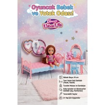 Elonna Urban Life Oyuncak Bebek Ve Yatak Odası Oyun Seti 10cm Bebek Dahil