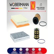 Wöbermann Chevrolet Aveo 1.3 D Filtre Bakım Seti 4'lü Karbonlu